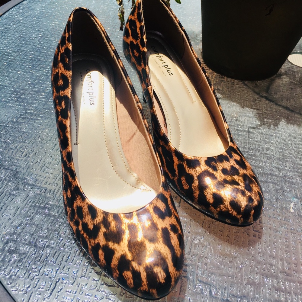 Leopard Patent Heels